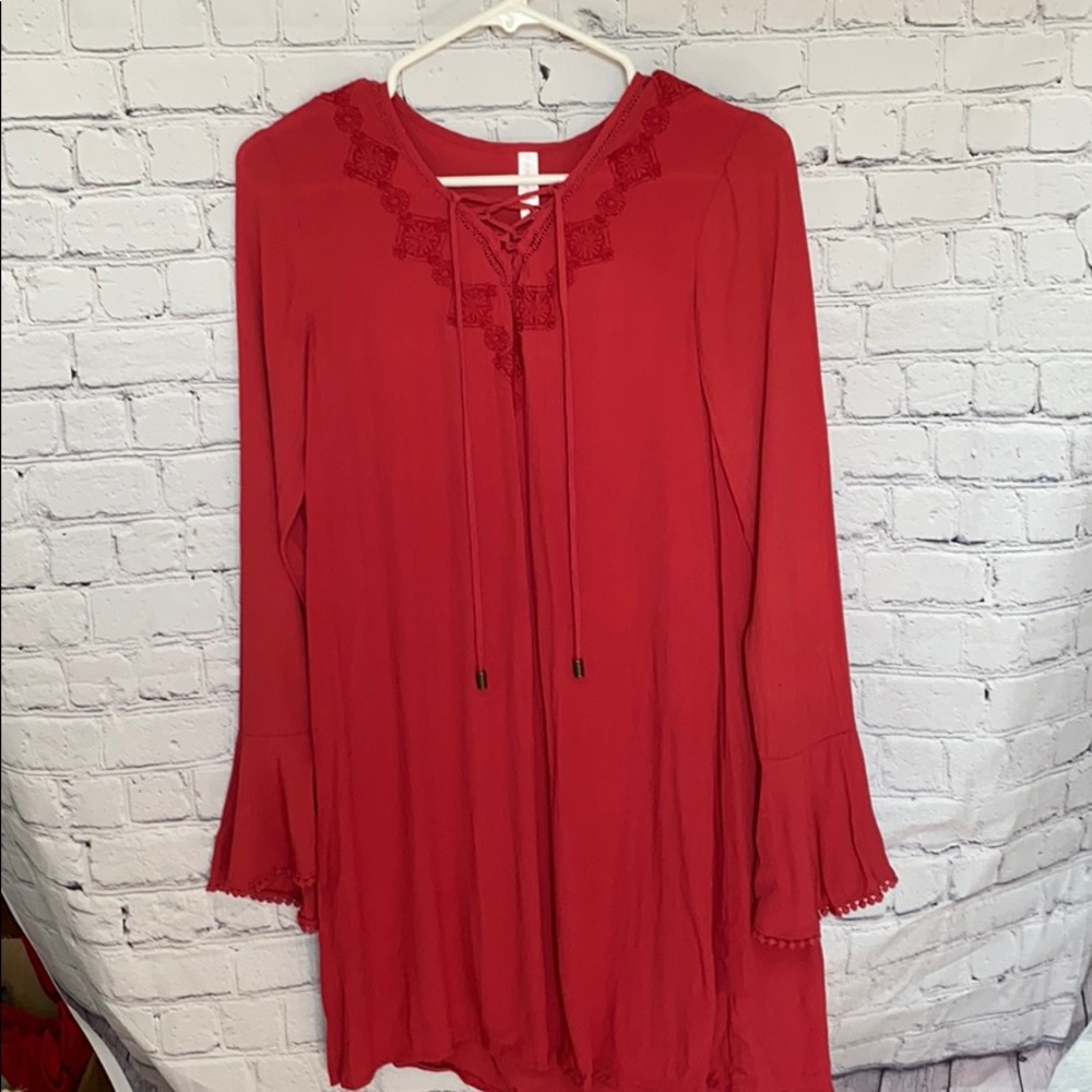Xhilaration Long Bell Sleeve Dress NWOT!